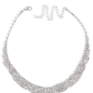 Scintillating Stardust Paparazzi Dazzling Silver Necklace Fashion Jewelry